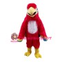 Scarlet Macaw Long Fur Mascot Costume 