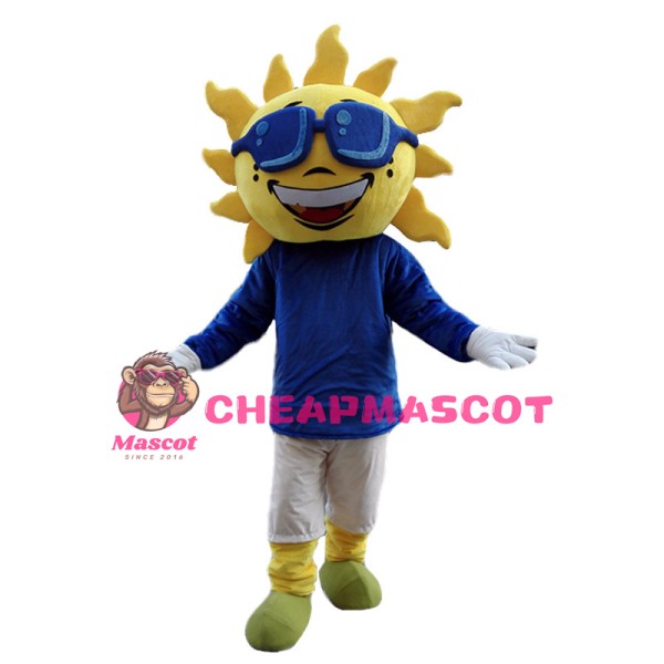 Cool Cartoon Sun Mascot Costume 