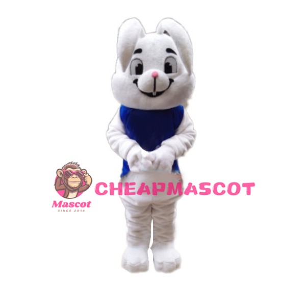Cute White Rabbit Mascot Costume 