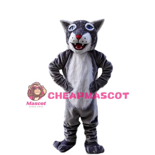 Grey Tiger Animal Mascot Costume 