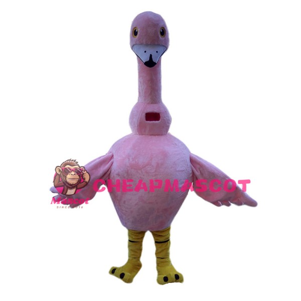Graceful Pink Flamingo Mascot Costume 