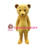 Cute Cartoon Yellow Teddy Bear Mascot Costume