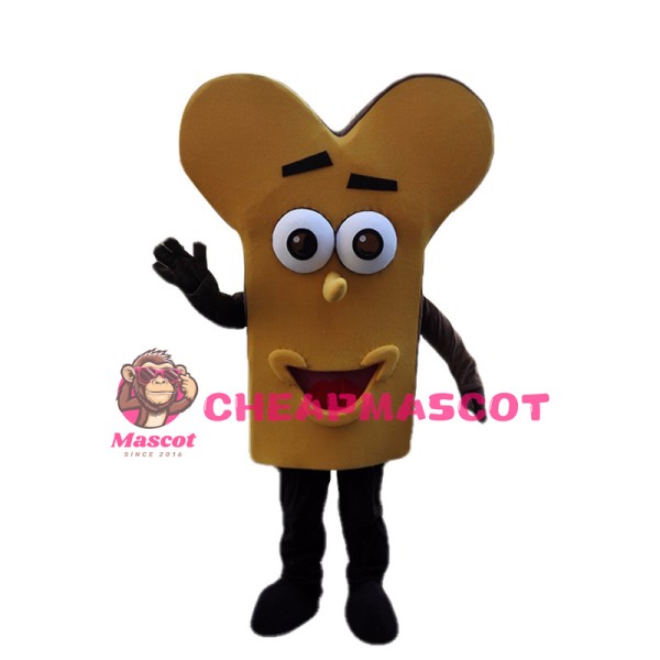 Deluxe Cartoon Bone Mascot Costume 