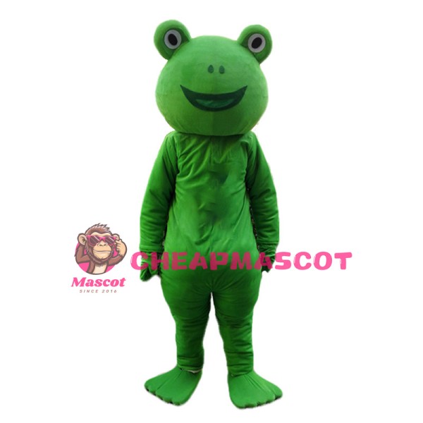 Pure Green Frog Animal Mascot Costume