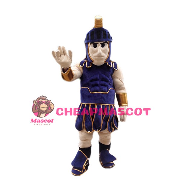 Purple Spartan Warrior Mascot Costume