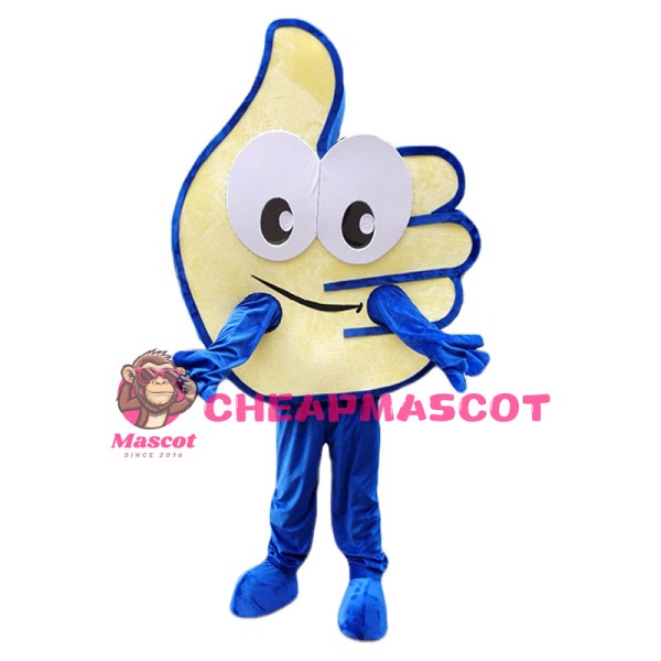 Huge Cartoon Thumbs Up Hand Mascot Costume 