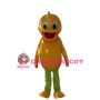 Surprised Yellow Duck Cartoon Mascot Costume 