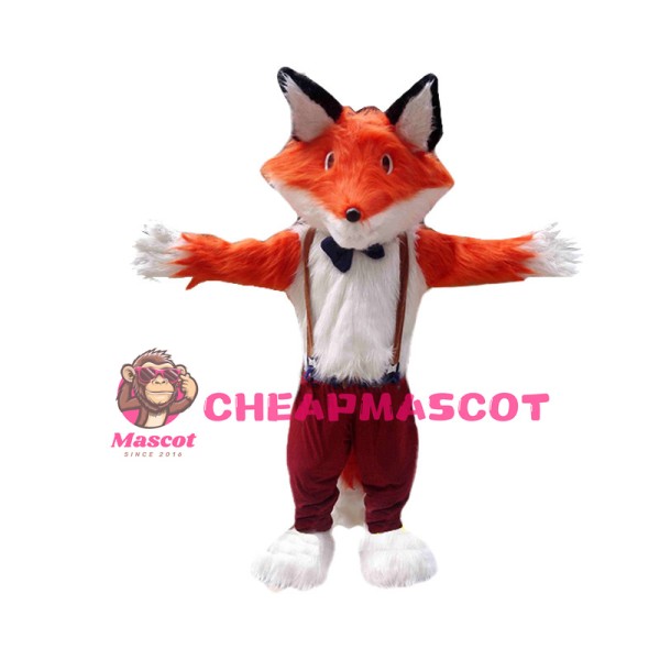 Long Fur Mr. Fox Mascot Costume 