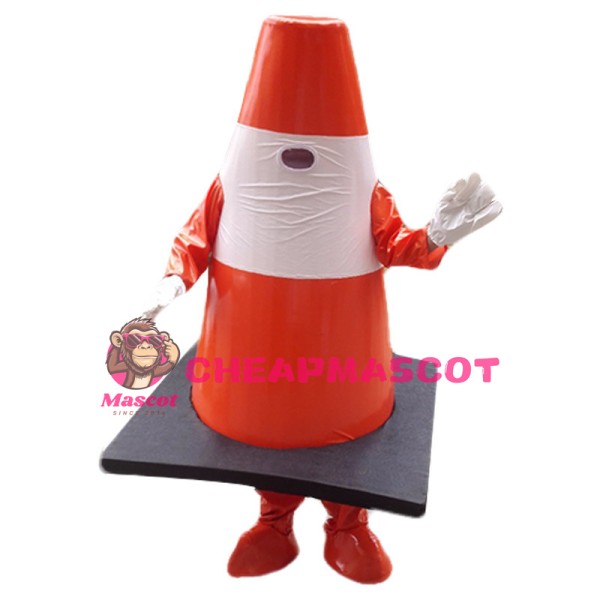 Reflective Traffic Cones Mascot Costume