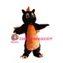 Black & Orange Flying Dragon Animal Mascot Costume 