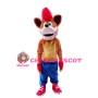 Red Hair Fox Mascot Costume 