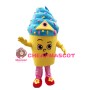 Deluxe Cartoon Blue Ice Cream Cake Mascot Costume 