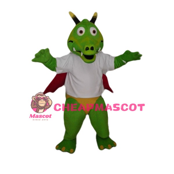 Advanced Custom Green Flying Dragon Mascot Costume 