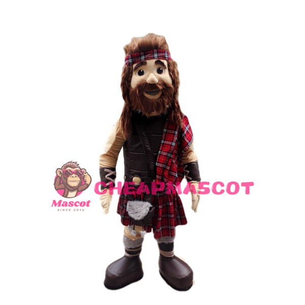Scottish Highland Warrior Mascot Costume 