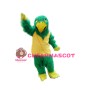 Green Parrot Long Fur Mascot Costume 