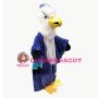Long Fur Blue Jay Bird Mascot Costume 