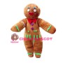 Huge Cartoon Christmas Gingerbread Gentleman Cookie Mascot Costume