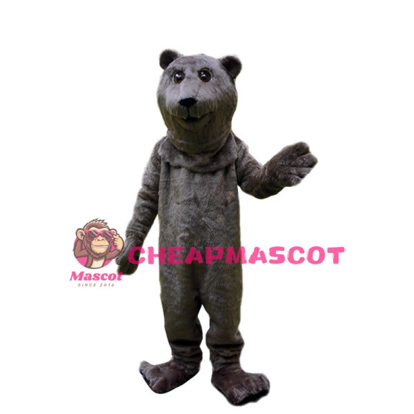 Plush Grizzly bear Mascot Costume 
