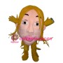 Unusual Only Girl Head Mascot Costume 
