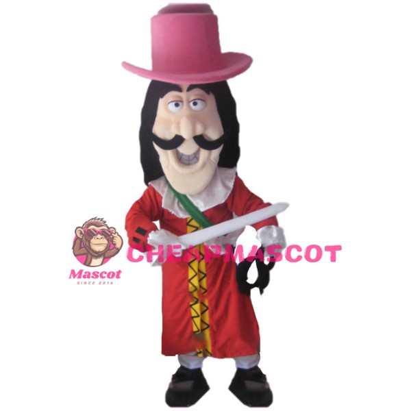 Captain Hook Pirate Mascot Costume
