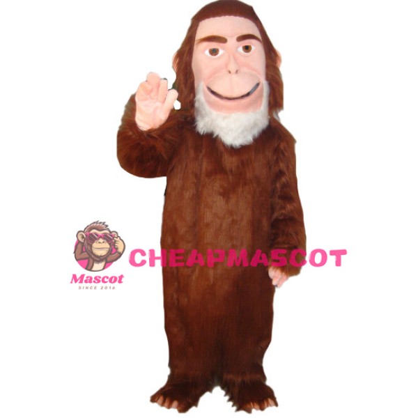 Friendly Bigfoot Mascot Costume 