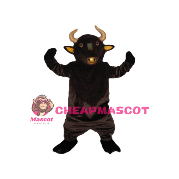 Golden Horn Bull Mascot Costume 
