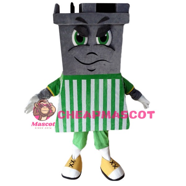 Angry Cartoon Chimney Mascot Costume 