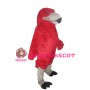 Flamingo Long Fur Mascot Costume 