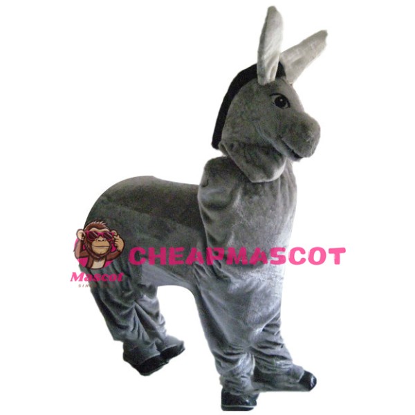 2 Person Donkey Animal Mascot Costume 