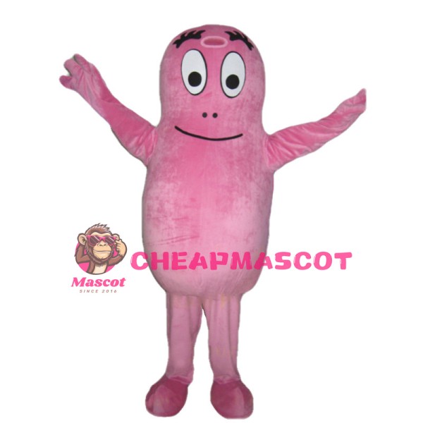 Friendly Barbapapa Mascot Costume 