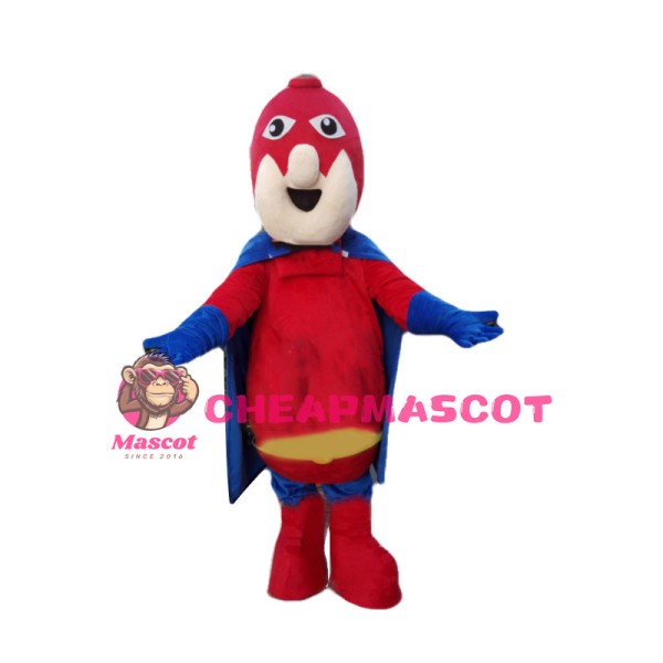 Red Mask Man Mascot Costume 