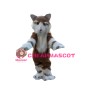 Red Siberian Husky Dog Long Fur Mascot Costume 