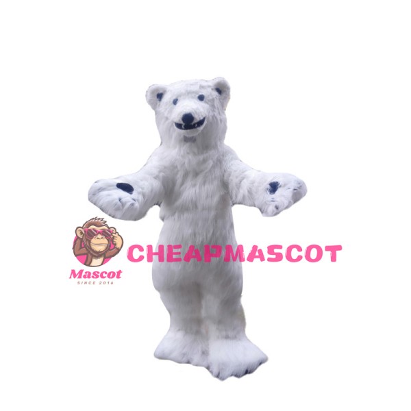 Almost Real Polar Bear Mascot Costume 