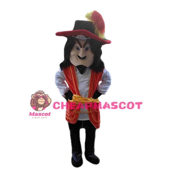 Captain Scratch Pirate Mascot Costume
