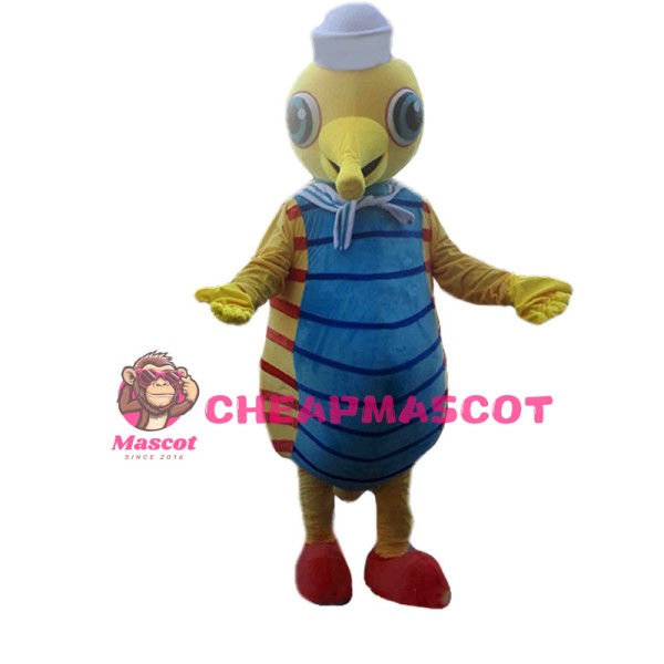 Cartoon Seahorse Sailor Mascot Costume 