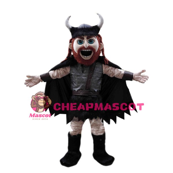 Howling Viking Man Mascot Costume 