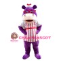 Sweet Cartoon Hallie McStuffins the Purple Hippopotamus Mascot Adult Costume