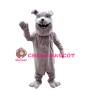 Howling Grey Bulldog Animal Mascot Costume 