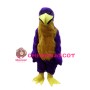 Big Purple Bird Long Fur Mascot Costume 