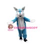 Blue Husky Dog Mascot Costume 