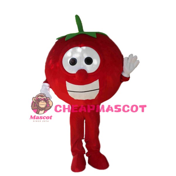 Surprised Cartoon Tomato Mascot Costume 