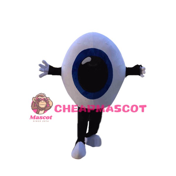 Huge Blue Eyeball Mascot Costume