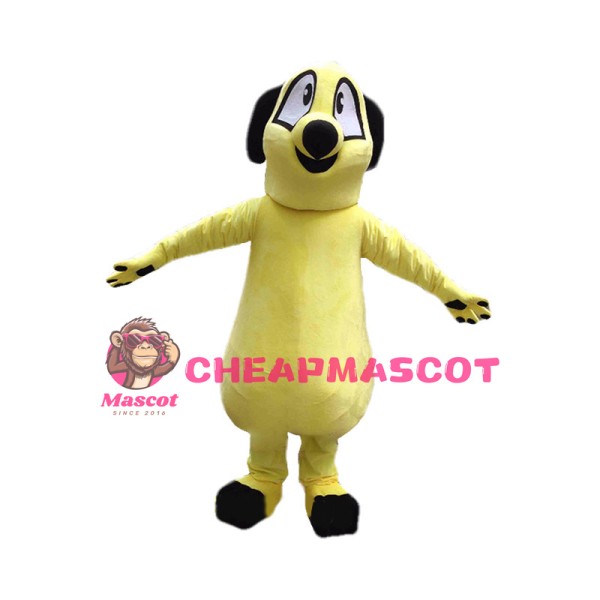 Lovely Cartoon Yellow Weasel Mascot Costume 