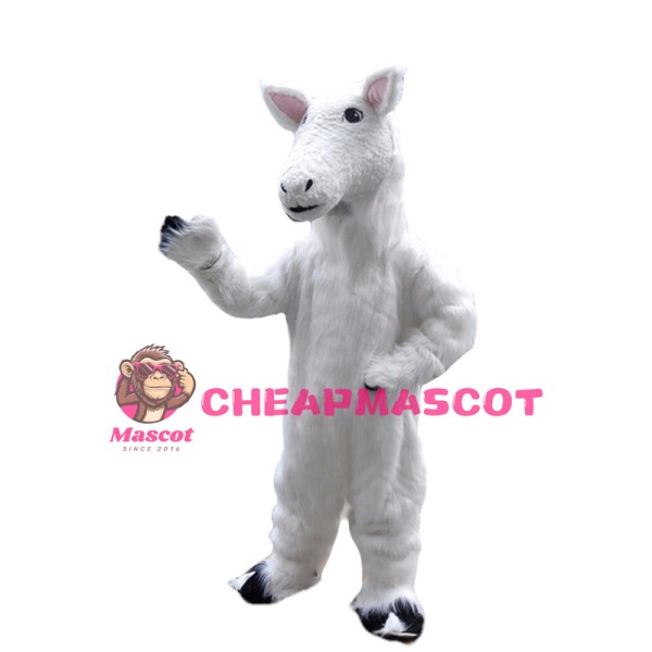 Little White Sheep Long Wool Mascot Costume
