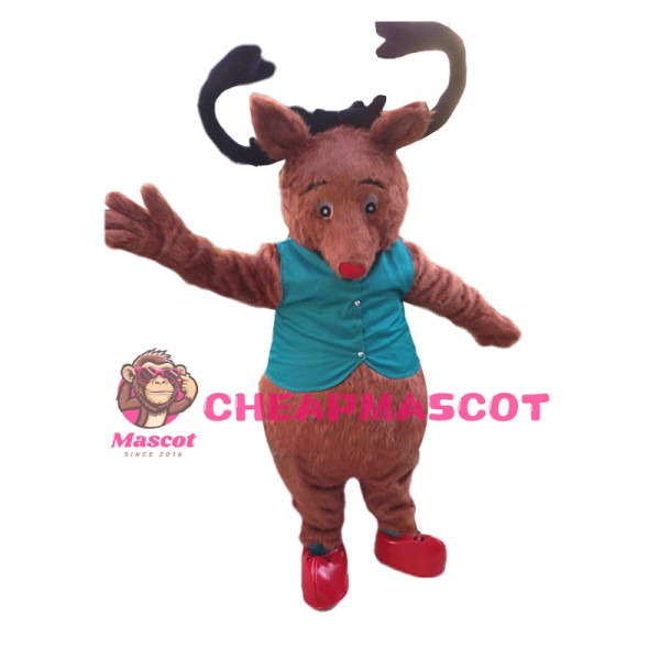Little Red Deer Mascot Costume 