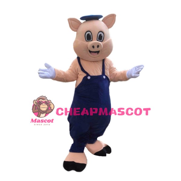 Cheerful Cartoon Practical Pig Mascot Costume 