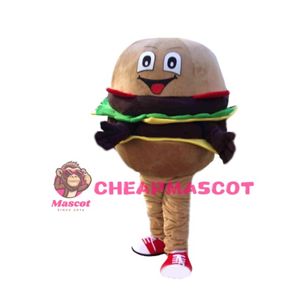 Huge Cartoon Cheeseburger Mascot Costume 