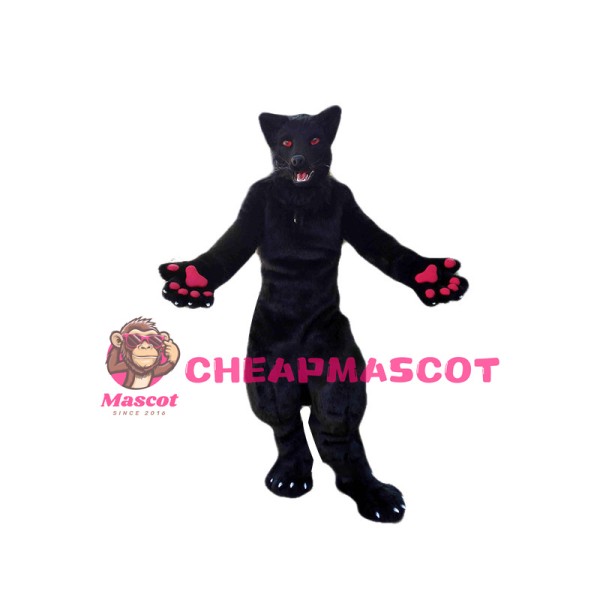 New Custom Made Fantasy Black Fox Mascot Costume 