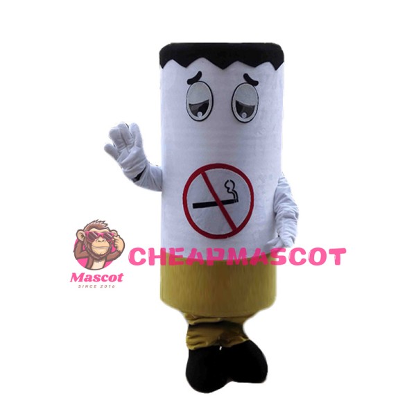 No Smoking Advertising Uncomfortable Cigarette Mascot Costume 