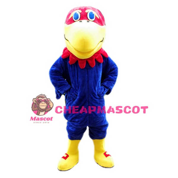 Red Head Blue Eagle Animal Mascot Costume